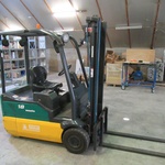 Electische heftruck incl. lader Komatsu, 1800, groen/geel, bouwjaar 20