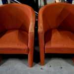 2x Fauteuil, Terracotta