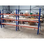 Magazijnstelling 4 m br; 60 cm Heda x, 2 Sectie’s