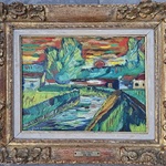 Schilderij, Expressionisme, Johan, +/- 1930