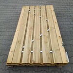 2x Grenen tuindeur