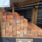 Ca. 56x Hardhouten piketten