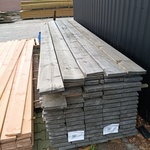 Ca. 40x Vuren grijs gedompelde steigerplanken