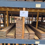 Partij geïmpregneerd tuinhout