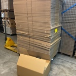 Ca. 150x Verzenddozen 70x54x30cm Dubbelgolf, Bruin