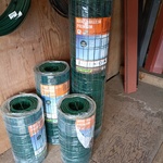 4 rollen geplastificeerd gaas maas 50×100 mm