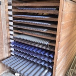 Partij pvc en polyester golfplaten