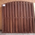 6x Hardhouten tuinschermen