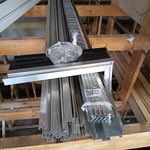 Partij aluminium daktrimmen