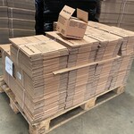Ca. 1600x Verzenddozen 18x15x12cm zware enkelgolf, Bruin