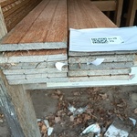 Ca. 11x Hardhouten tuinplank
