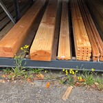 Partij balken en planken