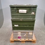 6x Metalen transportkist