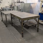 2x Metalen werkbank