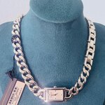 Rebecca Minkoff pendant horloge – collier met CC schakels