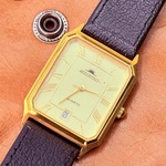 Aggostino goudkleurig tank horloge