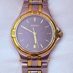 Gucci 9040M two tone herenhorloge met snowflake wijzerplaat