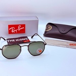 Rayban zonnebril Marshal II black green polarized