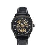 Buona Monte Napoleone II goud/zwart automatisch herenhorloge