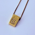 Pierre Balmain goldplated pendant collier met steentjes