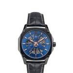 Buona Monte Napoleone II blauw/rose automatisch herenhorloge