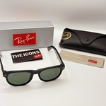 Rayban zonnebril New Wayfarer black green