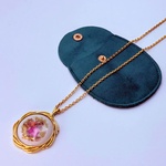 Limoges goldplated pendant collier