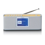 Lenco PDR-046GY Eco DAB Radio met Bluetooth Wit/Bamboe