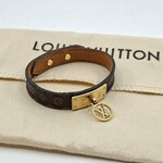 Louis Vuitton armband, Louis Vuitton, Armband, bruin, goud