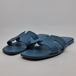 Slippers, Hermès, blauw, maat 39,5