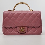 handtas, Chanel, Mini Flapbag, roze