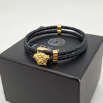 Versace Medusa armband, Versace, Armband, zwart, goud