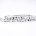 Witgouden armband met briljant geslepen diamanten 9.00 carat