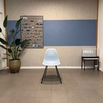 H-base eetkamerstoel Vitra, DSX, ice grey