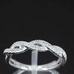 Witgouden ring met diamanten