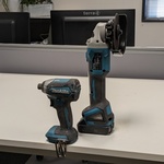 Accu haakse slijper met slagschroevendraaier Makita, DGA504 | DTD153,