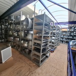 Ca. 42 meter Metalen legbord stelling