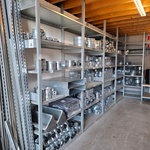 Ca. 26 meter Metalen legbord stelling