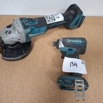 Accu haakse slijper met slagschroevendraaier Makita, DGA506 | DTD153,