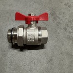 Ca. 50x kogelafsluiter, CW617N, rood