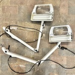 2x Werkplaatslamp / inspectielamp met zwenkarm, Waldmann, 230 10.3