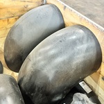 2x Kunststof Leidingcomponenten bocht, Agru, zwart