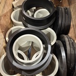 Partij kunststof flensadapters / stalen lasflens (plate flange) | Stub