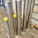 4x Afzetpalen / bollards verkeerspalen