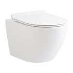 Randloos hangtoilet, Aloni, Eco 2 in 1 Dual Flush, wit