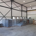 Ca. 2500x Stapelbare kratten, 60×40 cm, Grijs / Chroom