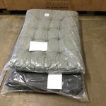 2x Loungekussens 120×80 cm, Madison, 1xgrey, 1x black
