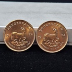 2x Gouden munt, South Africa, Krugerrand, 1974