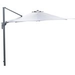 Parasol 330×330 cm licht grijs, Garden Impressions, Hawai, licht grijs