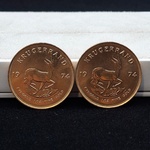 2x Gouden munt, South Africa, Krugerrand, 1974
